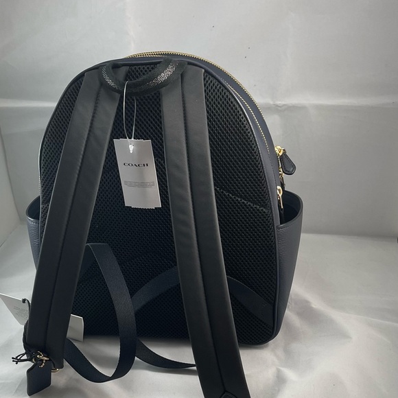 Coach Court Bawck Ruching Black Midnight / Gold - Picture 10 of 11